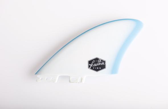 Feather Fins - Twin Fin Click Tab Blue/White