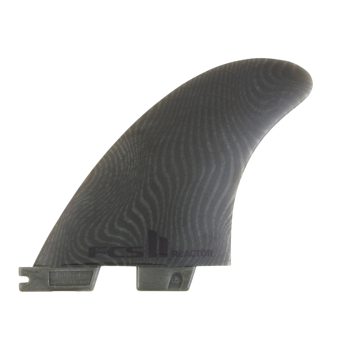 Finnen| FCS II Reactor Neo Glass Medium Black Tri Fins